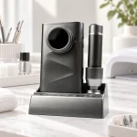 Torno portátil para uñas Blossom BH-DF121S, plateado — contexto