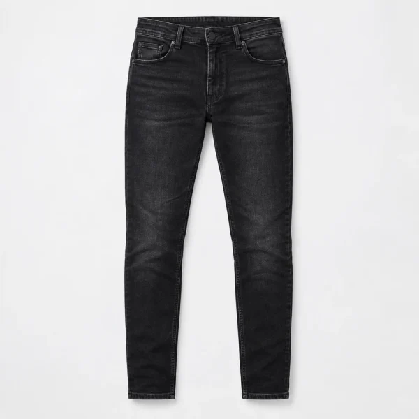 Jean Crom skinny de tiro alto, negro — principal